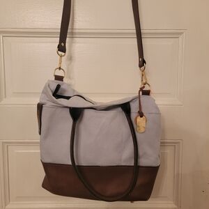 R. Riveter Stylish Two-Tone Shoulder Bag